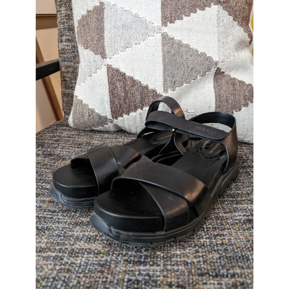 Cole Haan Zerogrand Chunky Platform Leather Sandal